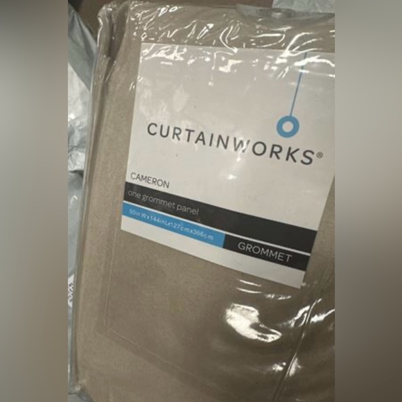 Cameron Luxe Microsuede Grommet Curtain Panel 50 x 144 - Sand set of 2 - Picture 5 of 5